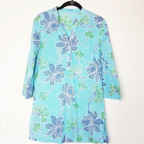 J. McLaughlin Tops - J. MCLAUGHLIN Floral Print Tunic Top S.
